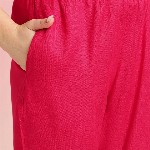 GoSriKi Thread Work Anarkali Kurta With Trouser & Dupatta