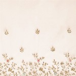 VAIRAGEE Off White Floral Embroidered Net Saree