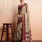 SGF11 Ethnic Motifs Woven Design Zari Kanjeevaram Silk Saree