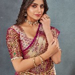 Tankori Woven Design Zari Pure Silk Dharmavaram Saree