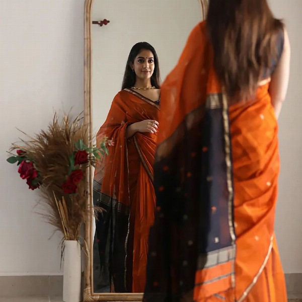 KALINI Woven Design Zari Banarasi Saree