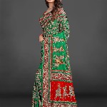 CRAFTYSTYLES Ethnic Motifs Zari Silk Blend Saree