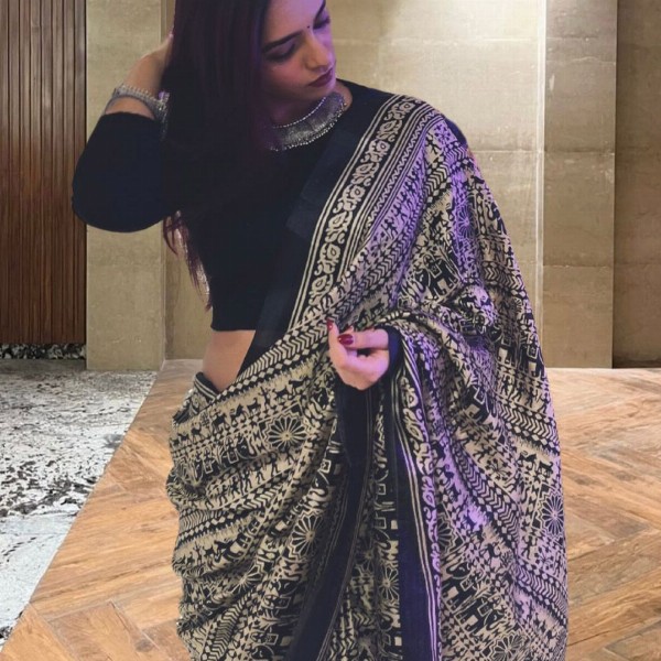 KALINI Ethnic Motifs Printed Saree