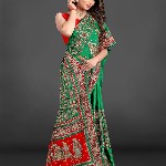 CRAFTYSTYLES Ethnic Motifs Zari Silk Blend Saree