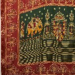 KALINI Bandhani Print Zari Pure Georgette Bandhani Saree