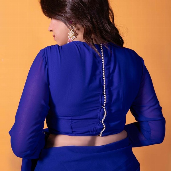 NUD Embellished Ruffles Saree