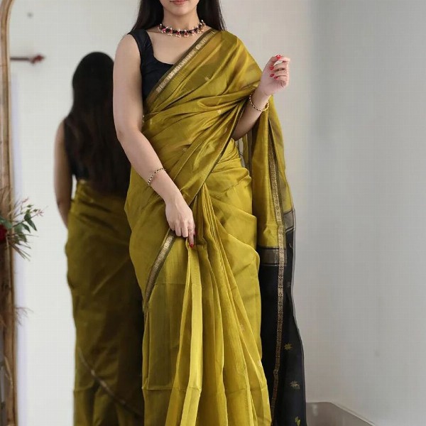 KALINI Woven Design Zari Banarasi Saree