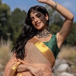 Suta Brown Mul Cotton Solid Saree