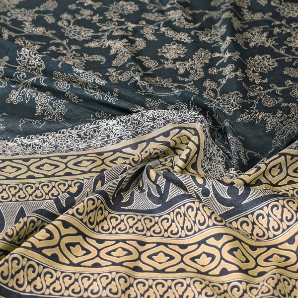 KALINI Floral Printed Zari Saree