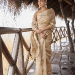 Geroo Jaipur Woven Design Zari Tissue Saree