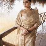 Geroo Jaipur Woven Design Zari Tissue Saree