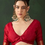 Sangria Woven Design Saree With Blouse Piece