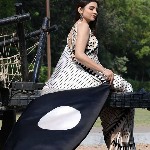 ASISA Tie and Dye Satin Saree