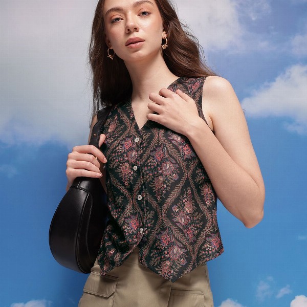 CORSICA Indie Floral Printed Vest