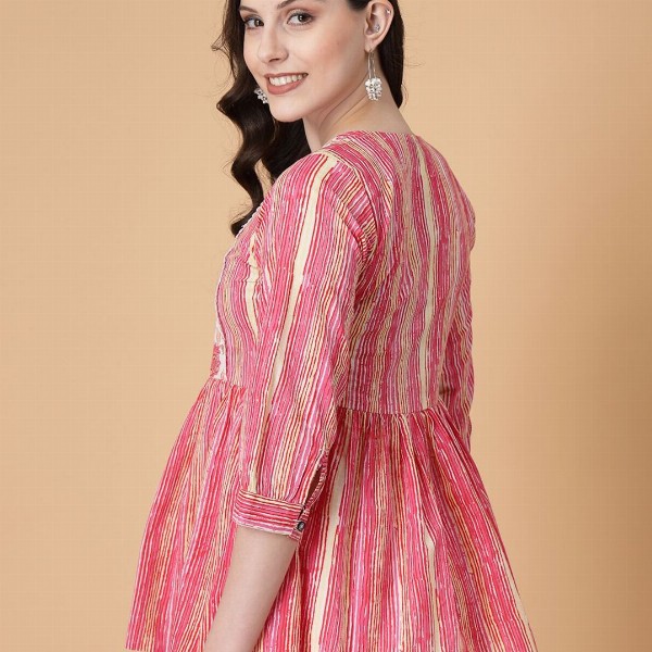 God Bless Floral Print Cotton Top