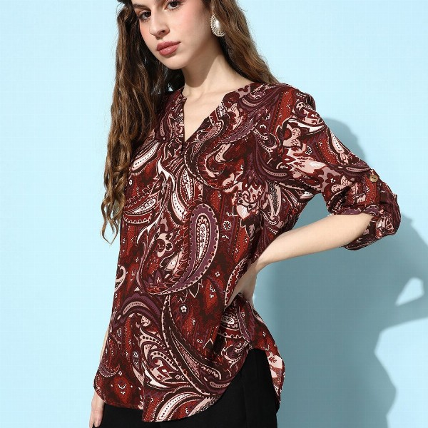 EVERYDAY by ANI Women Printed Georgette Top