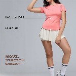 CAVA Women Coral Training Tee