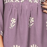 Winza Designer Floral Embroidered A Line Top