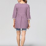 Winza Designer Floral Embroidered A Line Top