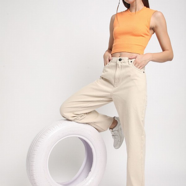 The Roadster Lifestyle Co Women Pure Cotton High rise Bootcut No Fade Jeans