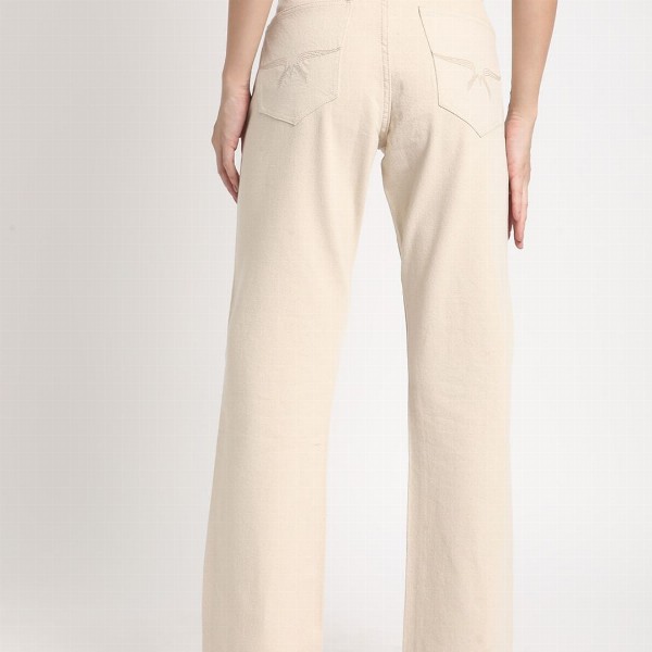 The Roadster Lifestyle Co Women Pure Cotton High rise Bootcut No Fade Jeans