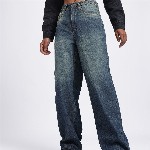 glitchez Women Light Fade Baggy Jeans