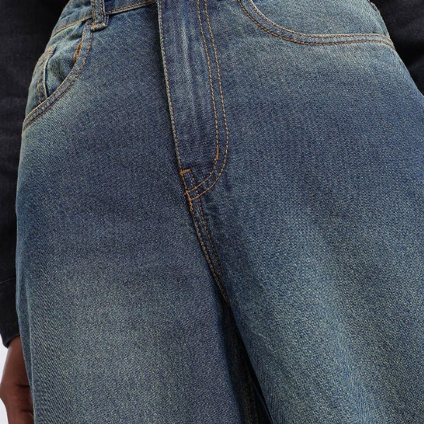 glitchez Women Light Fade Baggy Jeans