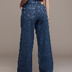 The Roadster Life Co. Women Wide Leg High-Rise Light Fade Stretchable Jeans