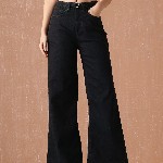 all about you Women Wide Leg High-Rise Stretchable Jeans
