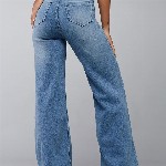 DOLCE CRUDO Wide-Leg High-Rise Regular-Length Stretchable Shaping Denim Jeans