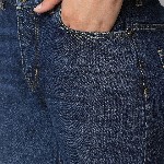 Chemistry Denim Mid Rise Straight Leg Whiskers Jeans