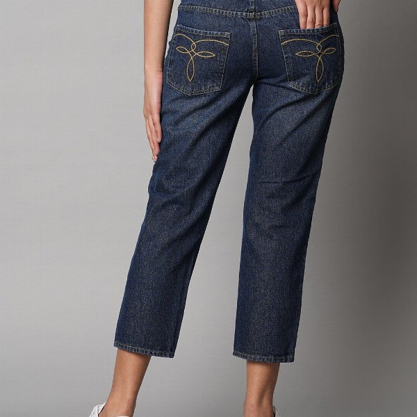 Chemistry Denim Mid Rise Straight Leg Whiskers Jeans