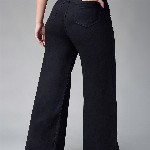 Miss Chase A+ Women Wide Leg High-Rise Stretchable Jeans