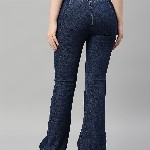 TARAMA Women Blue Bootcut Stretchable Jeans