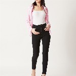 Miss Chase Women Black Skinny Fit High-Rise Clean Look Jeans