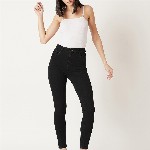 Miss Chase Women Black Skinny Fit High-Rise Clean Look Jeans