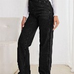 Off Duty India Women Comfort Straight Fit Cotton High-Rise Jeans