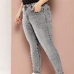 Sztori Women Plus Size Skinny Fit Light Fade Stretchable Jeans