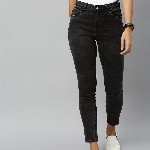 Roadster Women Black Skinny Fit Mid-Rise Clean Look Stretchable Jeans