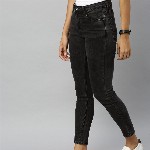 Roadster Women Black Skinny Fit Mid-Rise Clean Look Stretchable Jeans