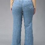 Miss Chase A+ Women Bootcut High-Rise Stretchable Jeans