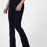 ONLY Women Black Flared High-Rise Jeans