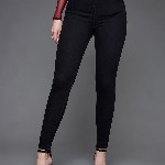 Miss Chase Women Black Skinny Fit High-Rise Jeans