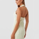 Forever New Halter Neck Fit & Flare Mini Dress