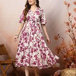 Stylum Floral Print Fit & Flare Maxi Dress