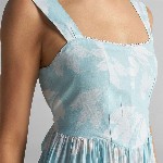 GABLOR Floral Print Fit & Flare Midi Dress