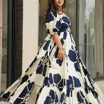 CORSICA Floral Printed Tie-Ups Detail Maxi Dress