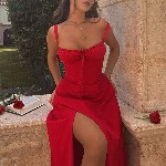 StyleCast Sholuder Straps A-Line Midi Dress