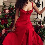 StyleCast Sholuder Straps A-Line Midi Dress