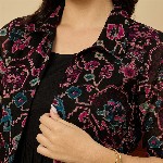 Azira Fit & Flare Midi Dress With Jacket